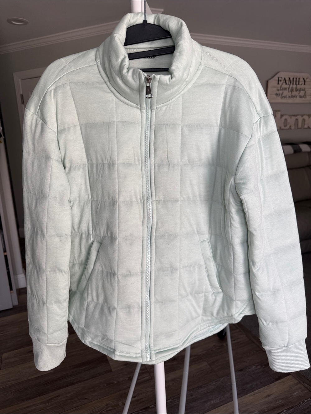Light Mint Quilted Women's Jacket - Brand Unknown